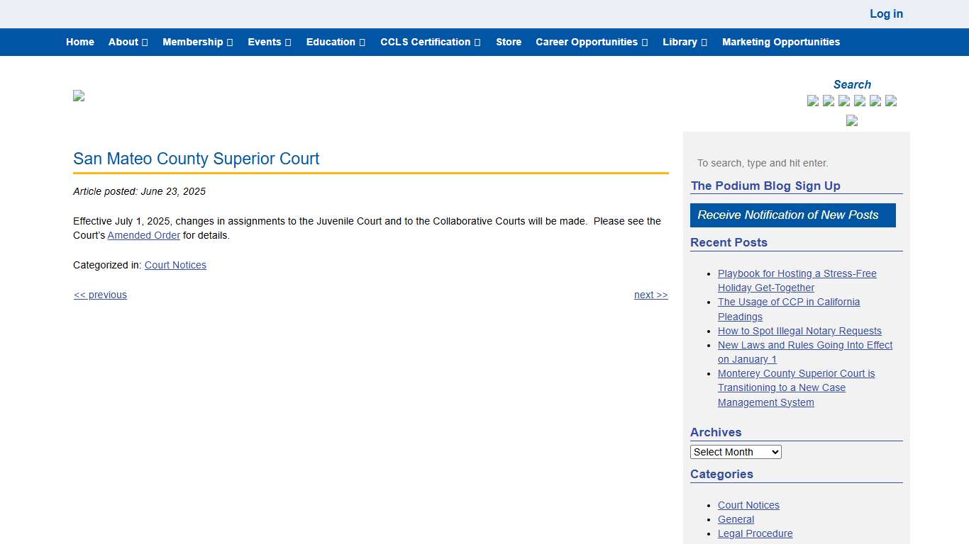 San Mateo County Superior Court - Legal Professionals, Inc. - LPI : Legal Professionals, Inc. – LPI